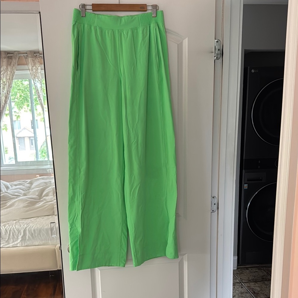 lululemon athletica Wide Leg Pants in Bright Green